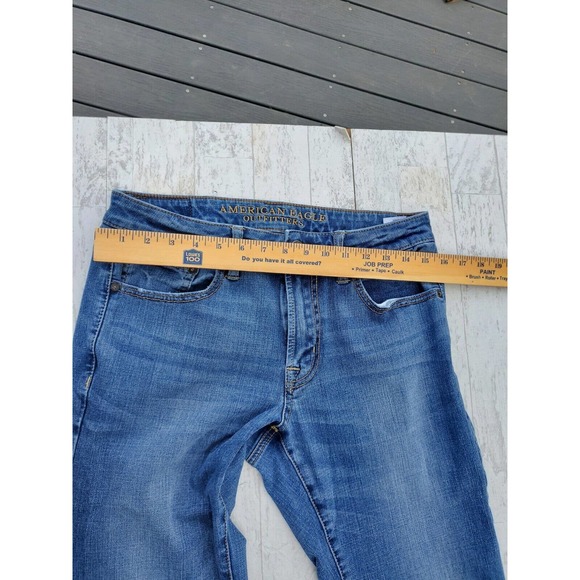 American Eagle Outfitters Flex/4 360° 31x32 Original Straight Blue Jeans cotton - Picture 7 of 9